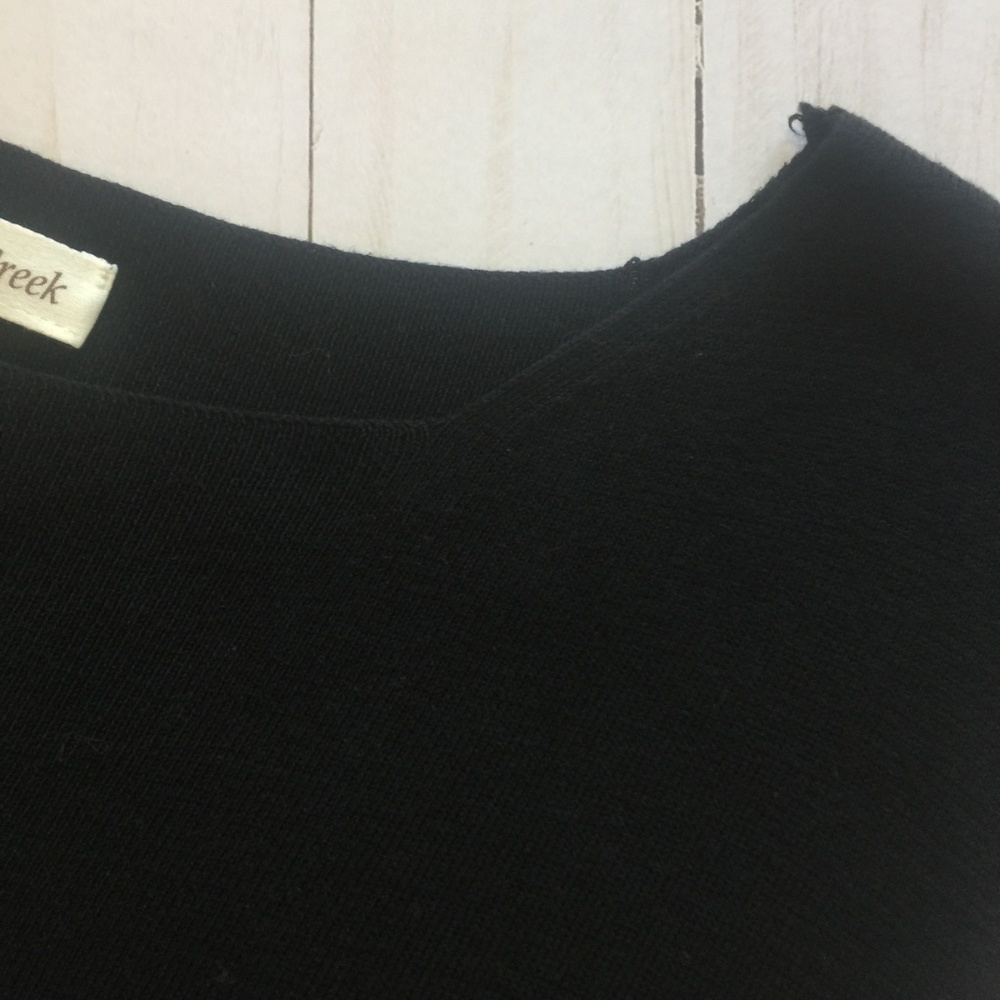 Coldwater Creek Black Silk & Cotton Knit Top 2x - image 5
